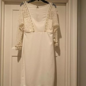 Badgley Mischka Collection White Dress w/ Beads 4